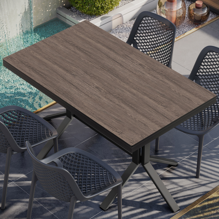 KOMPAKT STÅL | Gastro HPL Bordplate | B:T 120 x 70 cm | 4,2 cm | Lys Wenge | Rektangulær KOMPAKT STÅL | Gastro HPL Bordplate | B:T 120 x 70 cm | 4,2 cm | Lys Wenge | Rektangulær