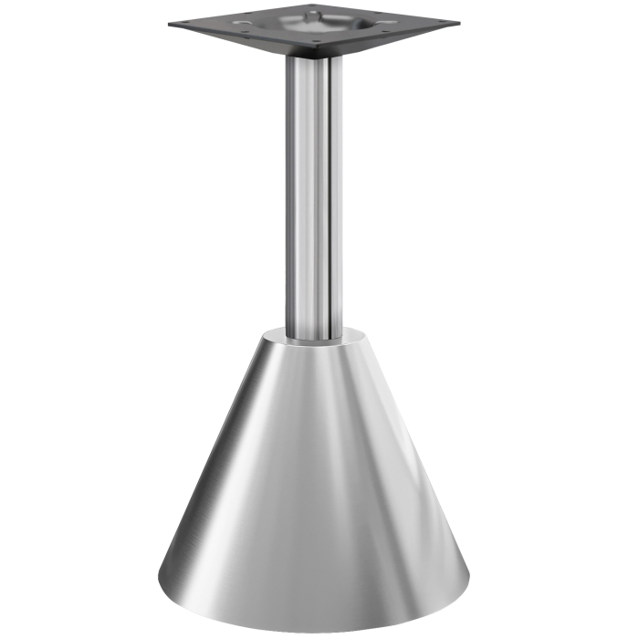 CONE | Bistro table base | Height: 105 cm | Stainless steel | Base: Ø 45 x H 48 cm