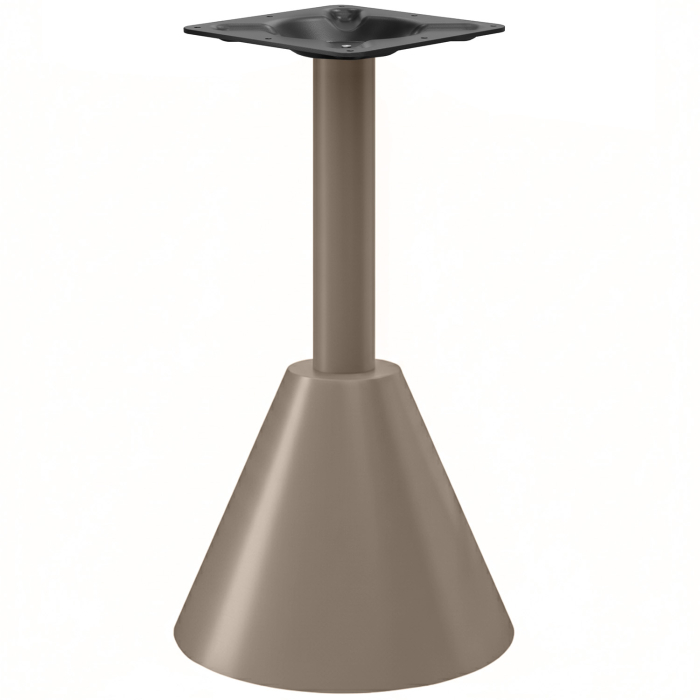 CONE | Bistro table base | Height: 105 cm | Taupe | Base: Ø 45 x H 48 cm