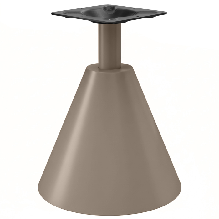 CONE | Bistro table frame | Height: 72 cm | Taupe | Base: Ø 45 x H 48 cm