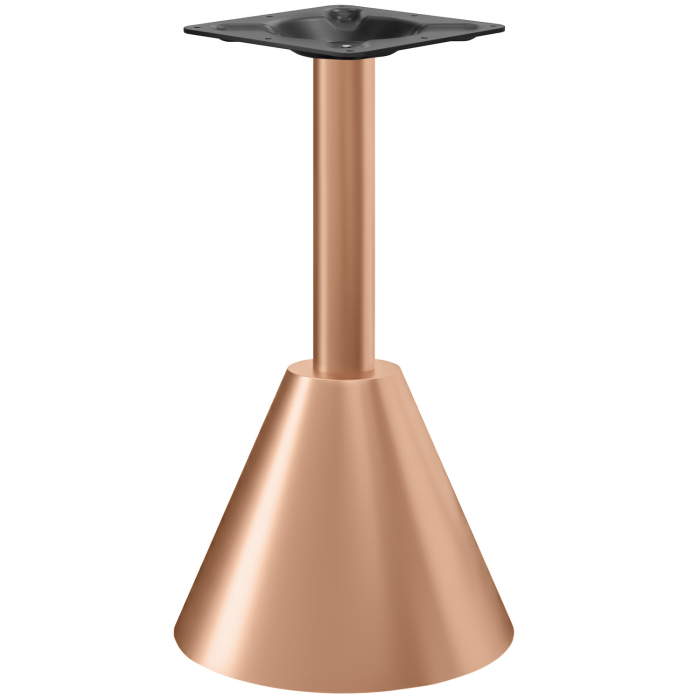 CONE | Stół bistro | Wysokość: 105 cm | Miedź | Stopka: Ø 45 x H 48 cm
