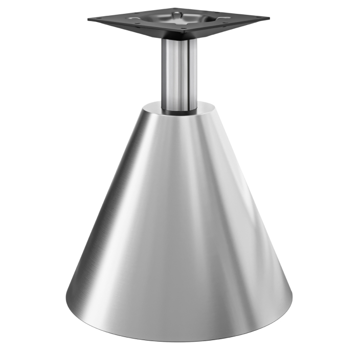 CONE | Estructura de mesa de bistró | Altura: 72 cm | Acero inoxidable | Base: Ø 45 x H 48 cm