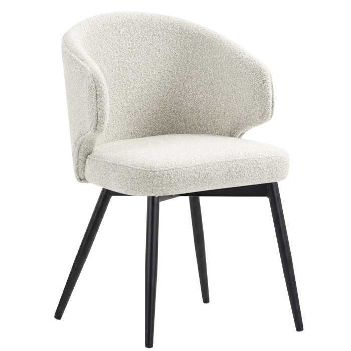 Marie | Hotel Chair | Cream | Teddy Fabric