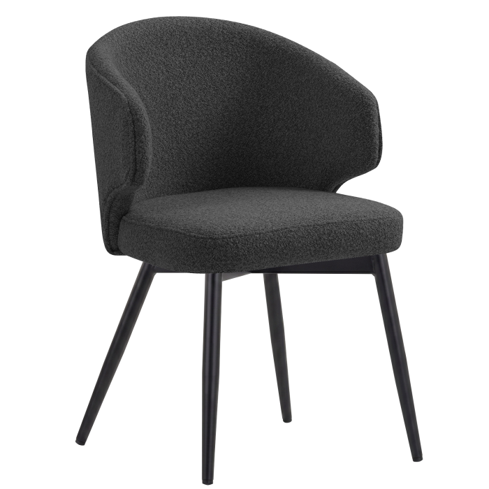 Marie | Hotel Chair | Dark Gray | Teddystoff