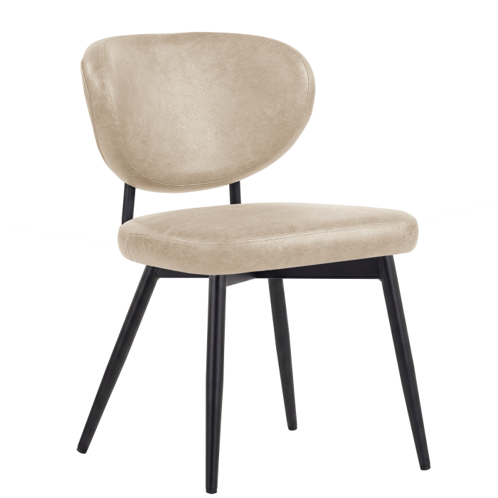 Yara | Hotelstol | Beige | Læder