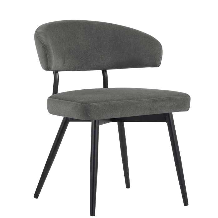 Sara | Chaise d'hôtel | Gris | Velours