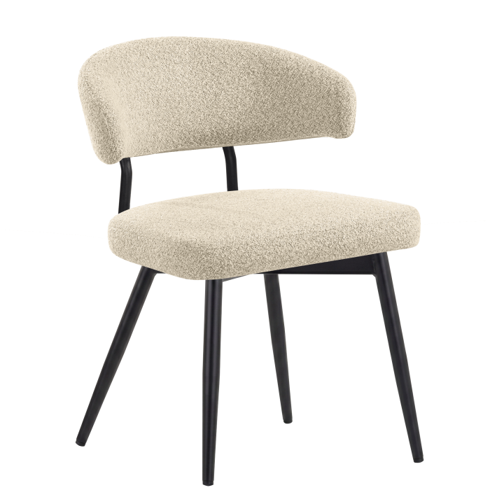 Sara | Hotel Stuhl | Beige | Teddystoff