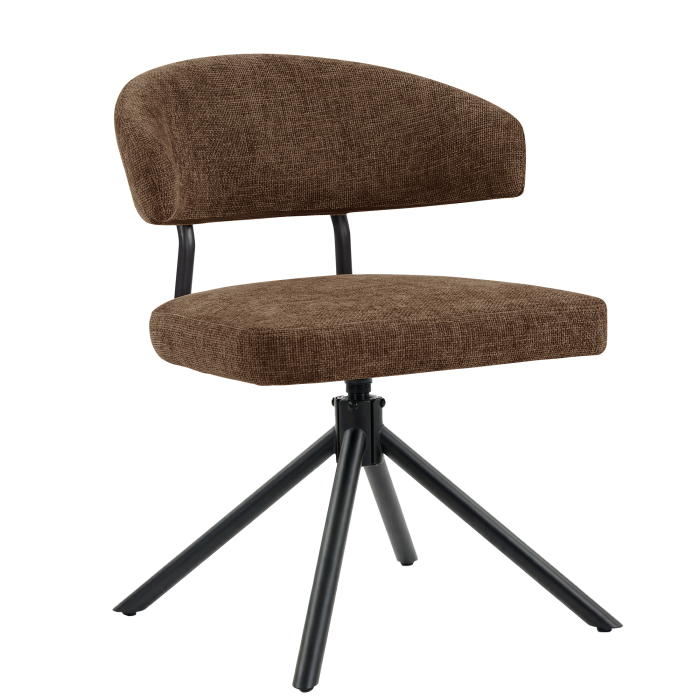 Sara | Hotelstolpe | Brun | Stoff/tekstil | Dreie
