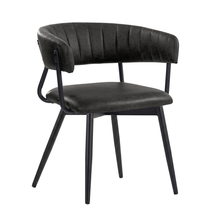 Elin | Hotel Chair | Black | Leather