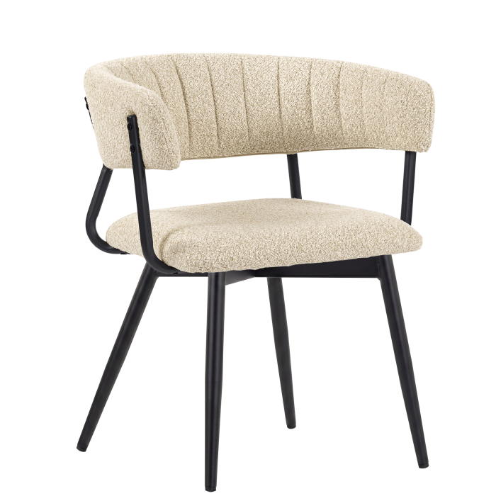 Elin | Hotel Chair | Beige | Teddy Fabric