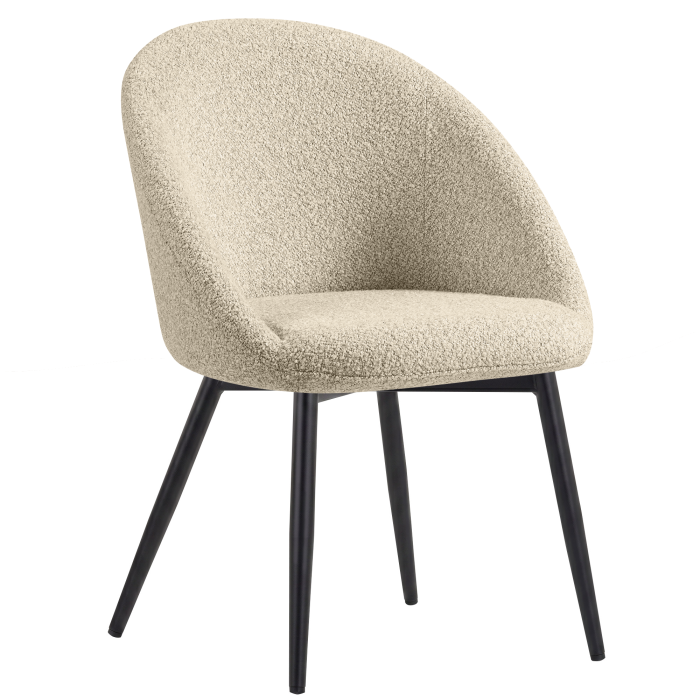 Lauren | Hotel Stuhl | Beige | Teddystoff