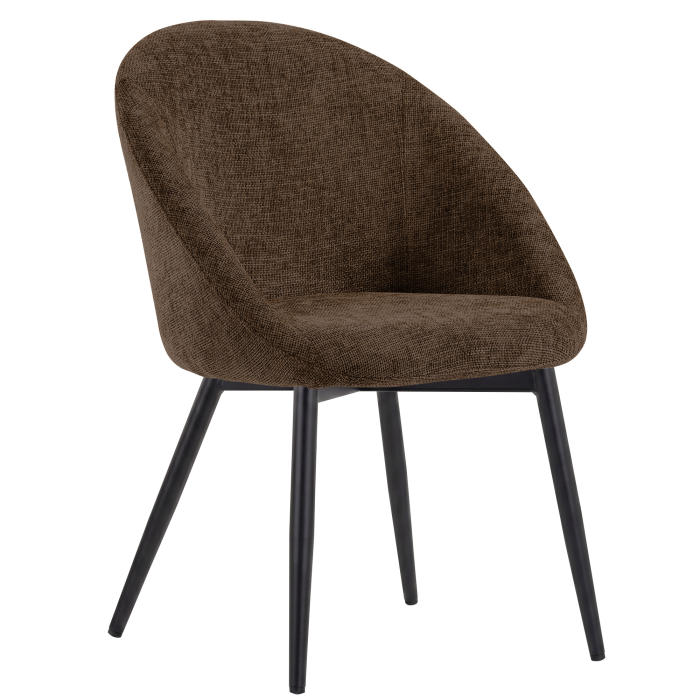 Lauren | Hotel Stuhl | Braun | Stoff/Textil