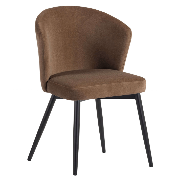 Lynn | Hotel Chair | Brown | Velvet