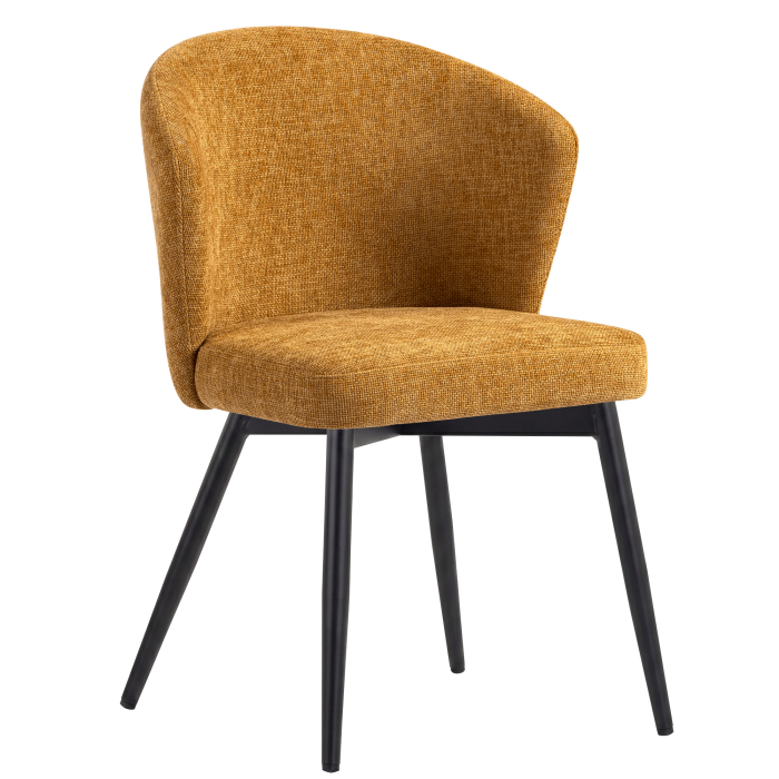 Lynn | Hotel Stuhl | Honig Braun | Stoff/Textil