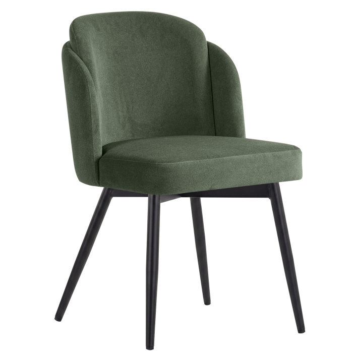 Hannah | Hotel Chair | Green| Velvet