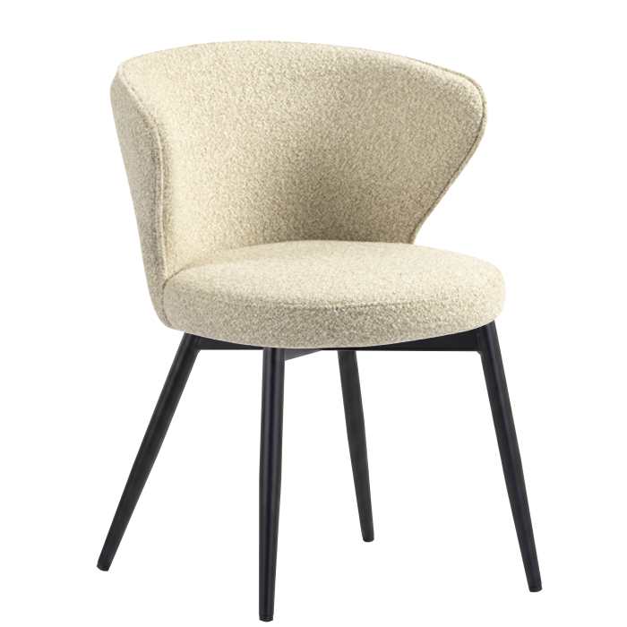 Isabella | Hotel Chair | Beige | Teddy Fabric