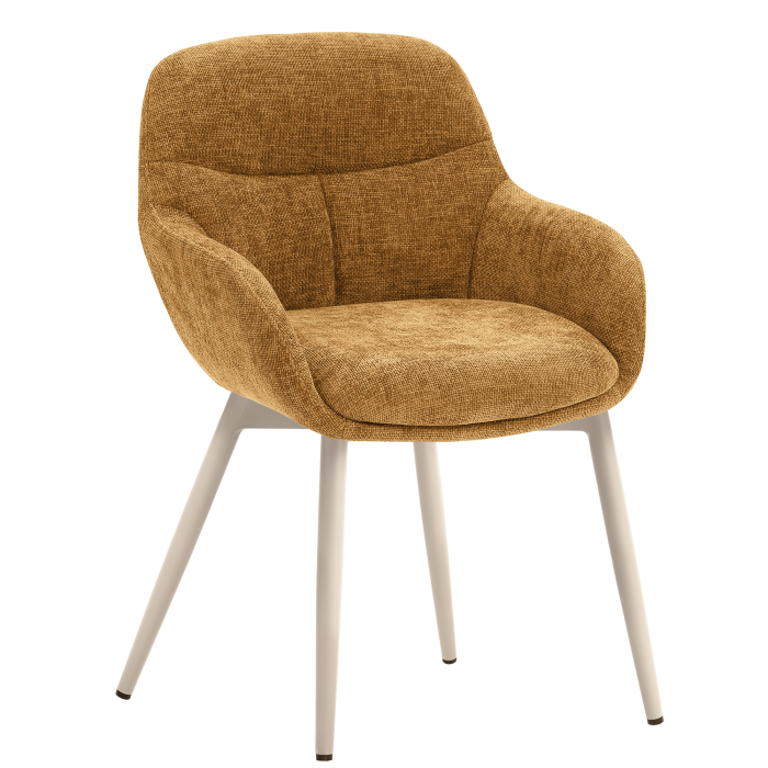 LEANO | Hotel Stuhl | Stoff/Textil | Honig Braun