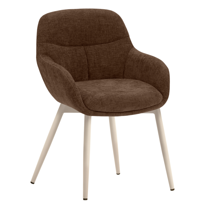 LEANO | Hotel Stuhl | Stoff/Textil | Braun