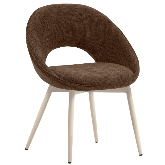 LIAM | Hotel Stuhl | Stoff/Textil | Braun