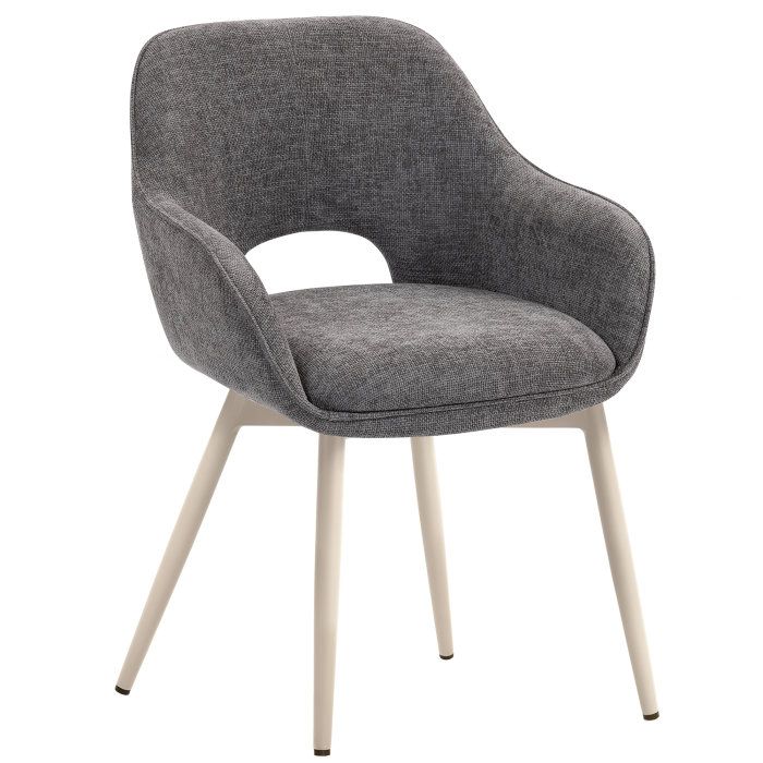 KATARINA | Hotellstol | Tyg/Textil | Grå