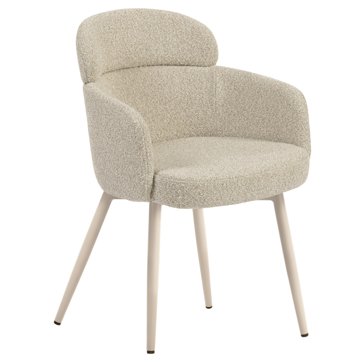 SELINA | Hotellstol | Teddystoff | Beige