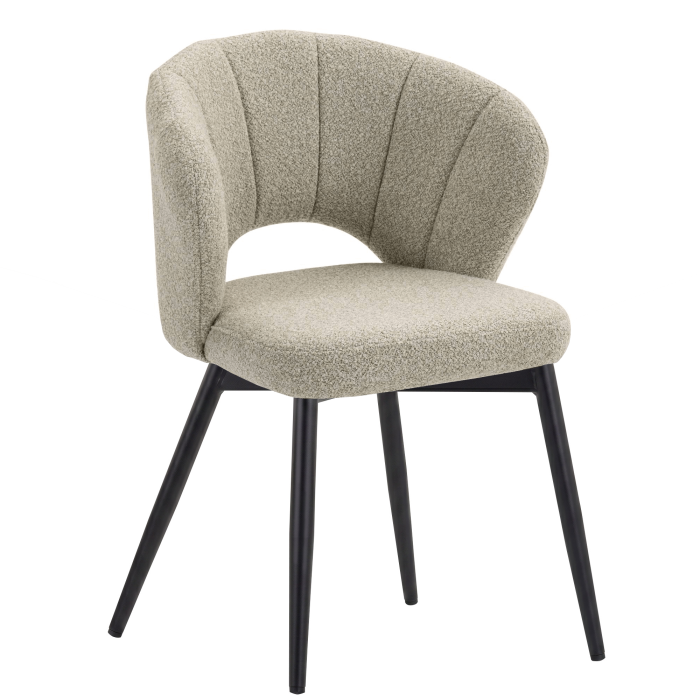 JOHANNA | Hotel Chair | Teddy Fabric | Beige