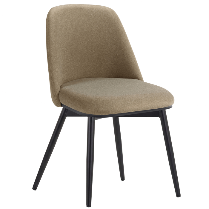 TINA | Chaise de hôtel | Velours | Taupe | Fonction pivotante