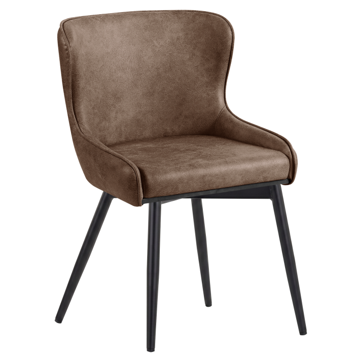 JULIUS | Sedia Hotel | Pelle | Marrone | Funzione girevole