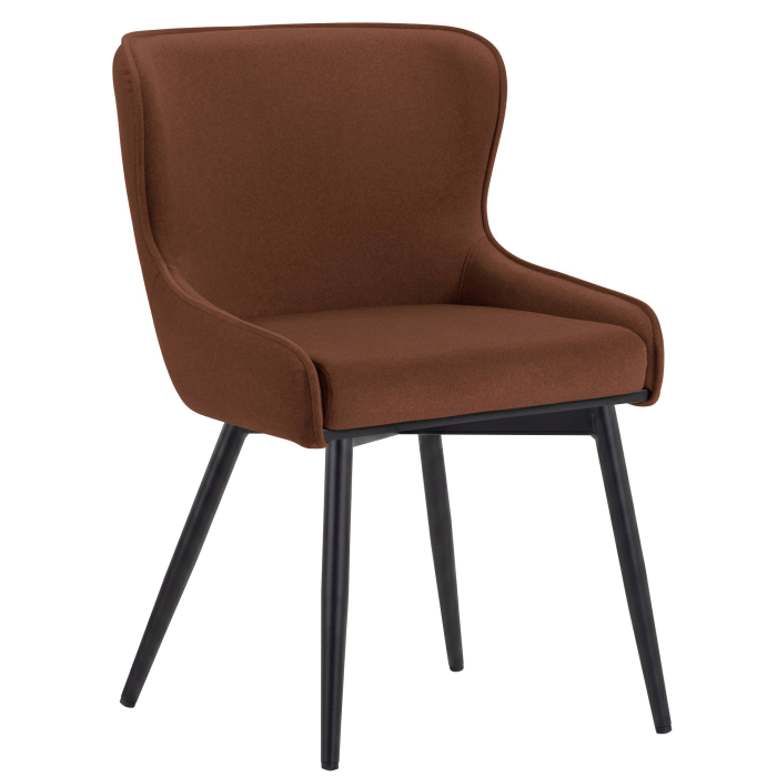 JULIUS | Hotel Chair | Velvet | Red Bronze | Swivel Function