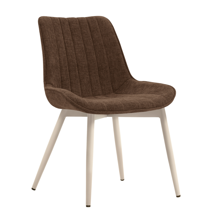 EMILY | Hotel Stuhl | Stoff/Textil | Braun