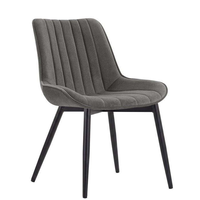 EMILY | Fauteuil d'hôtel | Velours | Gris