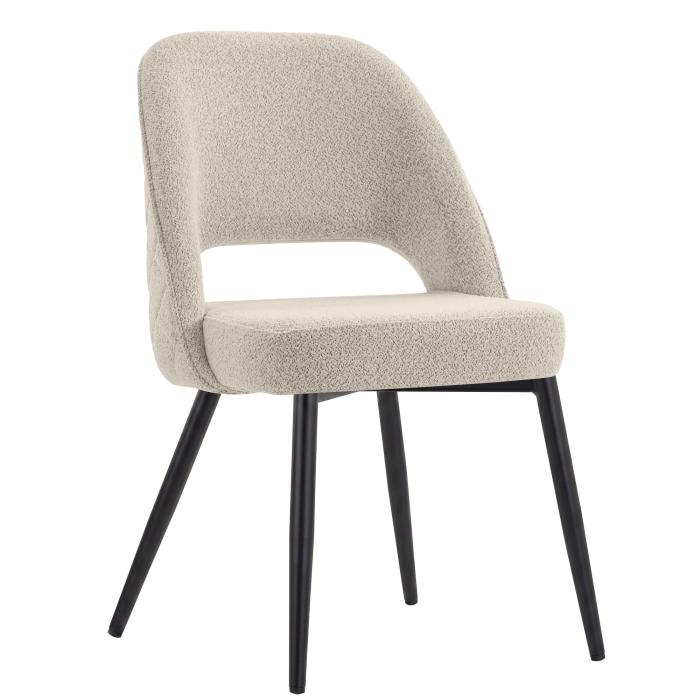 Eliana | Hotel Stuhl | Beige | Teddystoff