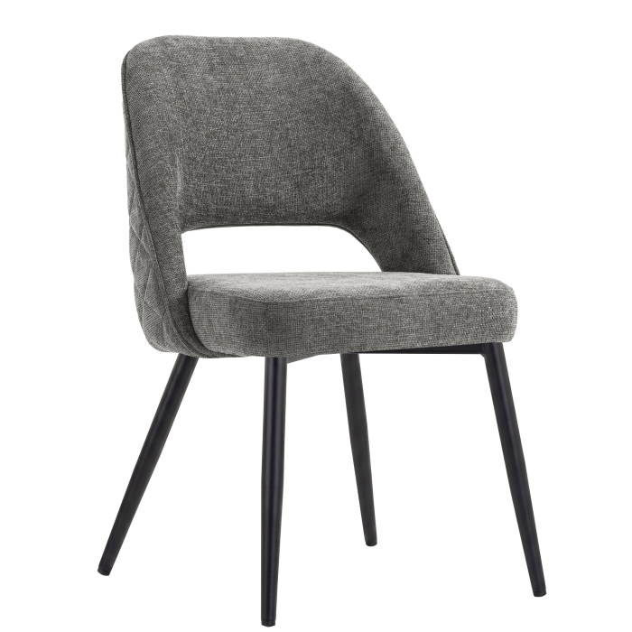 Eliana | Hotel Stuhl | Grau | Stoff/Textil