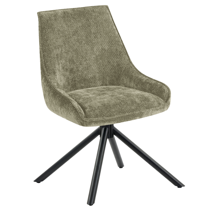 Kalina | Hotel Stuhl | Grün | Stoff/Textil | Drehfuß