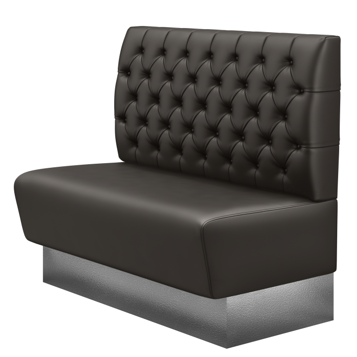 DenverE | Gastrobank | B:H 200 x 103 cm | Braun | Chesterfield | Leder