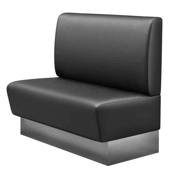 DenverE | Gastrobank | B:H 160 x 103 cm | Schwarz | Glatt | Leder