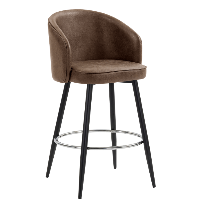 ANTONELLA | Hotel Barhocker | Braun | Leder