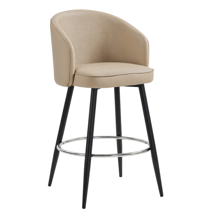 ANTONELLA | Hotel Barhocker | Beige | Leder