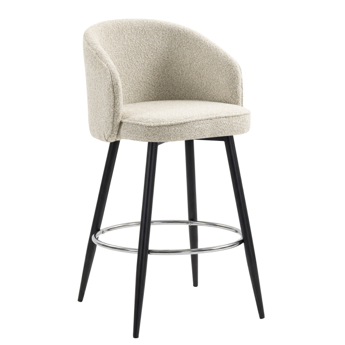 ANTONELLA | Hotel Barhocker | Beige | Teddystoff