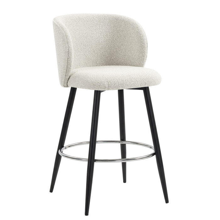 AVA | Hotel Barhocker | Creme | Teddystoff