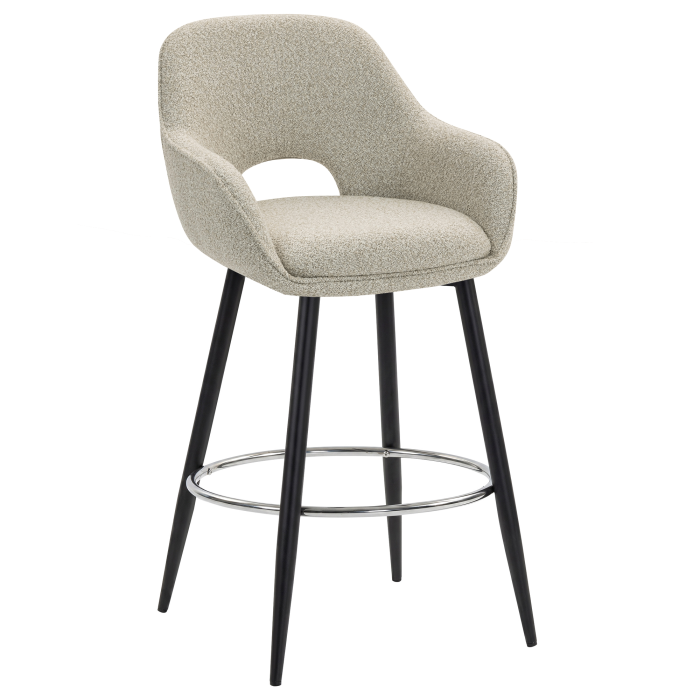KATARINA | Hotel Barhocker | Teddystoff | Beige