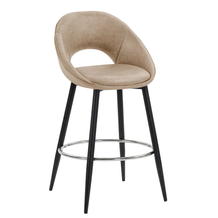 LIAM | Hotel Barhocker | Leder | Beige