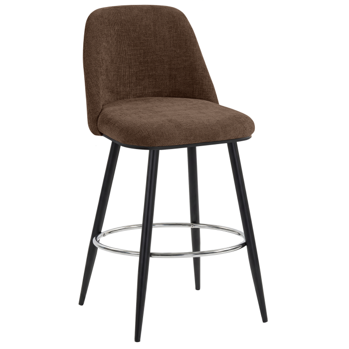 TINA | Hotel Barhocker | Textil/Stoff | Braun | Drehfunktion