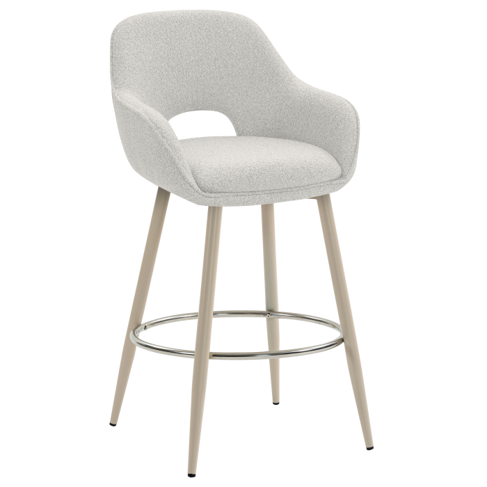 KATARINA | Hotel Barhocker | Teddystoff | Creme