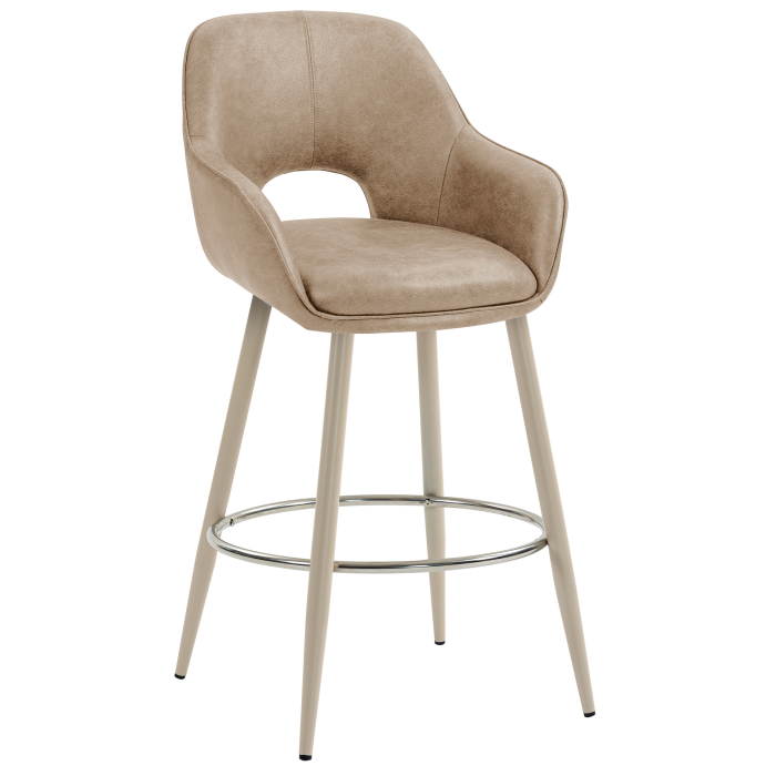 KATARINA | Hotel Barhocker | Leder | Beige