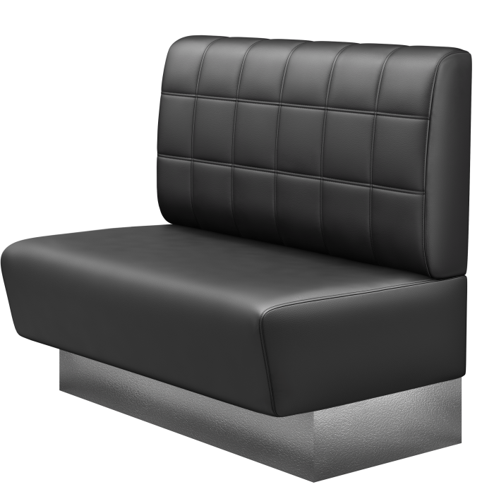 DENVER BIG | Gastrobank | B:H 100 x 103 cm | Schwarz | Blocks | Leder