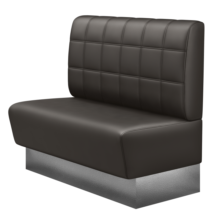 DENVER | Gastrobank | B:H 100 x 103 cm | Braun | Blocks | Leder