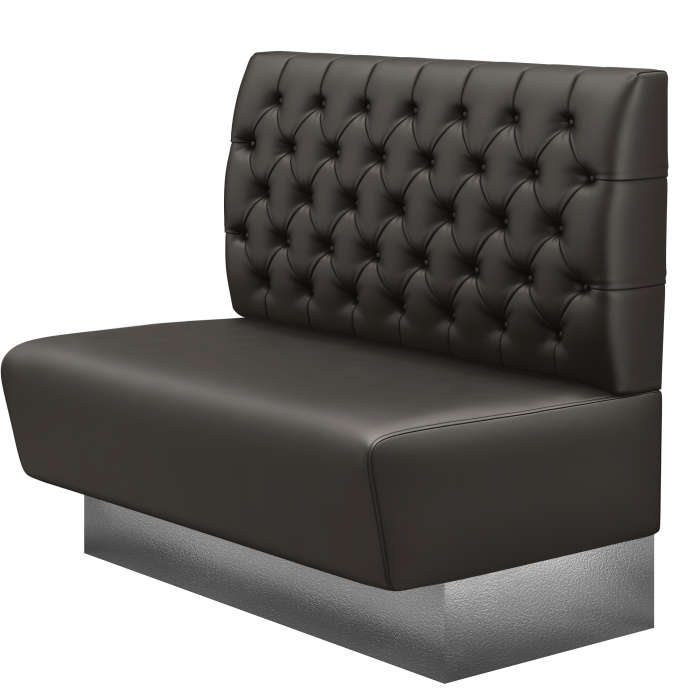 DENVER BIG | Gastrobank | B:H 100 x 103 cm | Braun | Chesterfield | Leder