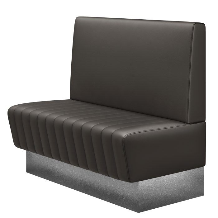MATILDA | Gastrobank | B:H 100 x 103 cm | Braun | Glatt | Leder