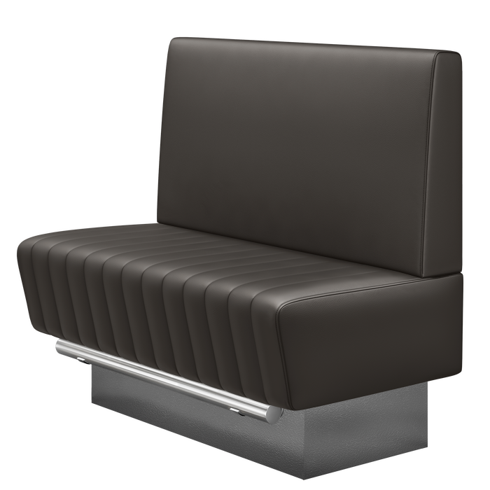 MATILDA | Gastro Hochbank | B:H 100 x 126 cm | Braun | Glatt | Leder